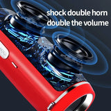 Altavoces portátiles Bluetooth Mini inalámbricos de alta fidelidad con sonido envolvente, subwoofer, para exteriores, impermeables, para camping y fiestas.