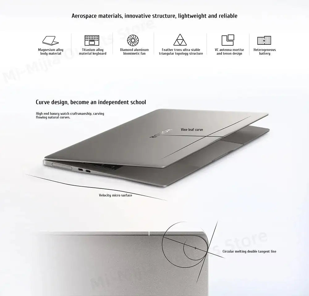 Honor MagicBook Art 14 Snapdragon Edition 1kg Ultra Thin Laptop X Elite 32G 1T 3.1K Eye Screen Notebook - Lootquake