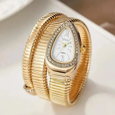 Women Quartz Watch Stainless Steel Bracelet  Fashion Gold Ladies Watches Clock Luxury High-quality Ladies Wristwatch(Only Watch) - Lootquake