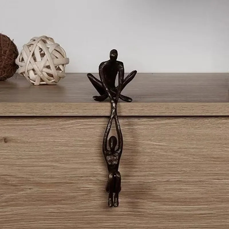 Male Female Dance Art Sculpture Abstract Lover Sculpture Decoration Home Desktop Romantic Couple Dance Resin Sculpture Artwork