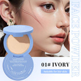 Polvos fijadores mate Ocheal para rostro, control de grasa, ligeros, radiantes, base de maquillaje, polvos compactos, maquillaje de cobertura total, cosmético