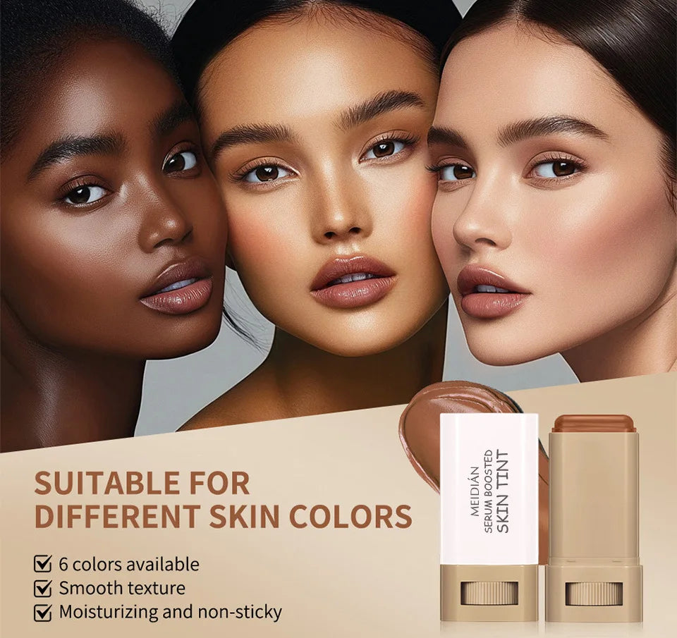 Waterproof And Lasting Temperature Change Foundation Make-up Cream Stick Luster Moisture Concealer Moisturizing LiquidFoundation