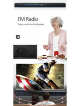 Potente altavoz inalámbrico Bluetooth para cine en casa, ordenador, TV, coche, caja de sonido, barra de sonido, graves potentes, subwoofer, radio, caja de sonido