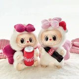 Labubu 17cm Clothes II Idol Dolls Sitting Party The Monster Outfit Accessories Clothing DIY Gift Happiness Angel Bowknot FM28B