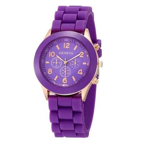 Watch Hot Sales Geneva Brand Silicone Women Watch Ladies Fashion Dress Quartz Wristwatch Female Watch Montre Relogio Feminino - Lootquake