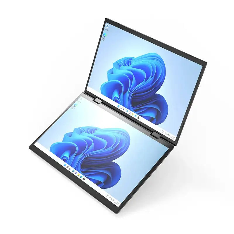 Dual Screen Laptop Intel N100 Processor 14“+14” touch Gaming Laptop DDR4 32GB 1TB 2TB SSD Notebook Computer - Lootquake