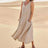 Cotton Linen Sleeveless Dress for Women Summer Pullover Skirt Vestidos Fashion Female Clothing Short Sleeved Loose Long Dress - Lootquake