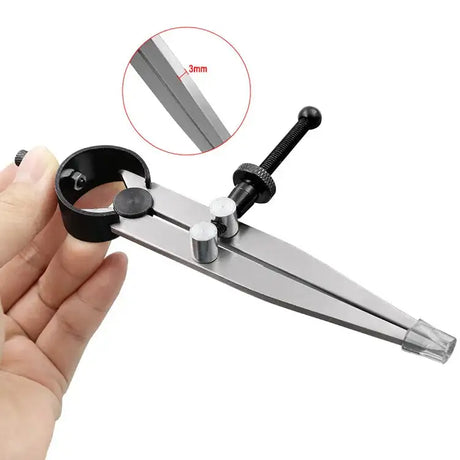 Adjustable Leather Compass Lockable Carbon Steel Divider Wing Creaser DIY Leathercraft Rotating Line Scribing Gauge Caliper Tool - Lootquake