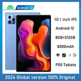 Nueva tableta Android 5G Pad Pro de 10,1 pulgadas con 8 GB de RAM, 512 GB de ROM, ocho núcleos, soporte para llamadas, tarjeta SIM dual, batería de 8000 mAh
