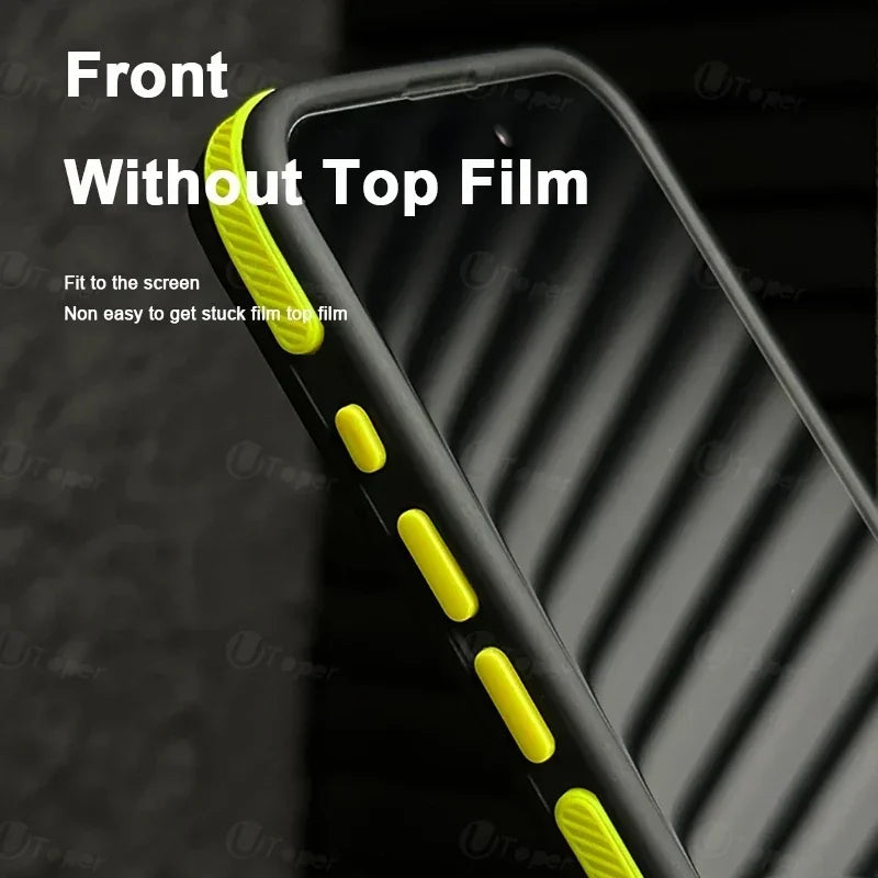New Bicolor Matte Frosted Magnetic Phone Case For iPhone