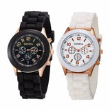 Watch Hot Sales Geneva Brand Silicone Women Watch Ladies Fashion Dress Quartz Wristwatch Female Watch Montre Relogio Feminino - Lootquake