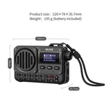 Enceinte Bluetooth ultra-portable MLOVE BV800 avec radio FM, écran LCD, antenne, entrée AUX, clé USB, carte TF, lecteur MP3