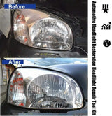 Car Headlight Polish Restoration Kit Car Headlamp Repair Renovation Kit 100ml Car Headlights Liquid Polymer Clean Auto Tool Set - Lootquake