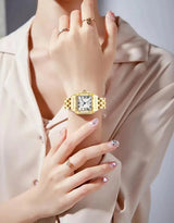 UTHAI Women Watch Light Luxury Brand Stainless Steel Strap Ladies Business Quartz Watches Female Fashion Clock Watch - Lootquake