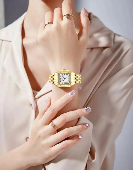 UTHAI Women Watch Light Luxury Brand Stainless Steel Strap Ladies Business Quartz Watches Female Fashion Clock Watch - Lootquake
