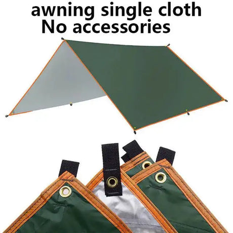 4x3m 3x3m Awning Waterproof Tarp Tent Shade Ultralight Garden Canopy Sunshade Outdoor Camping Hammock Rain Fly Beach Sun Shelter - Lootquake