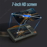 Enceintes Bluetooth sans fil SANSUI, radio pleine bande, lecteur vidéo LED HD, baladeur MP4 portable, batterie rechargeable intégrée