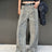 American Retro Leopard High Waist Baggy Jeans Women's Casual Pockets Hip-hop Pants 2024 Spring Y2K Oversiz Panther Denim Trouser - Lootquake