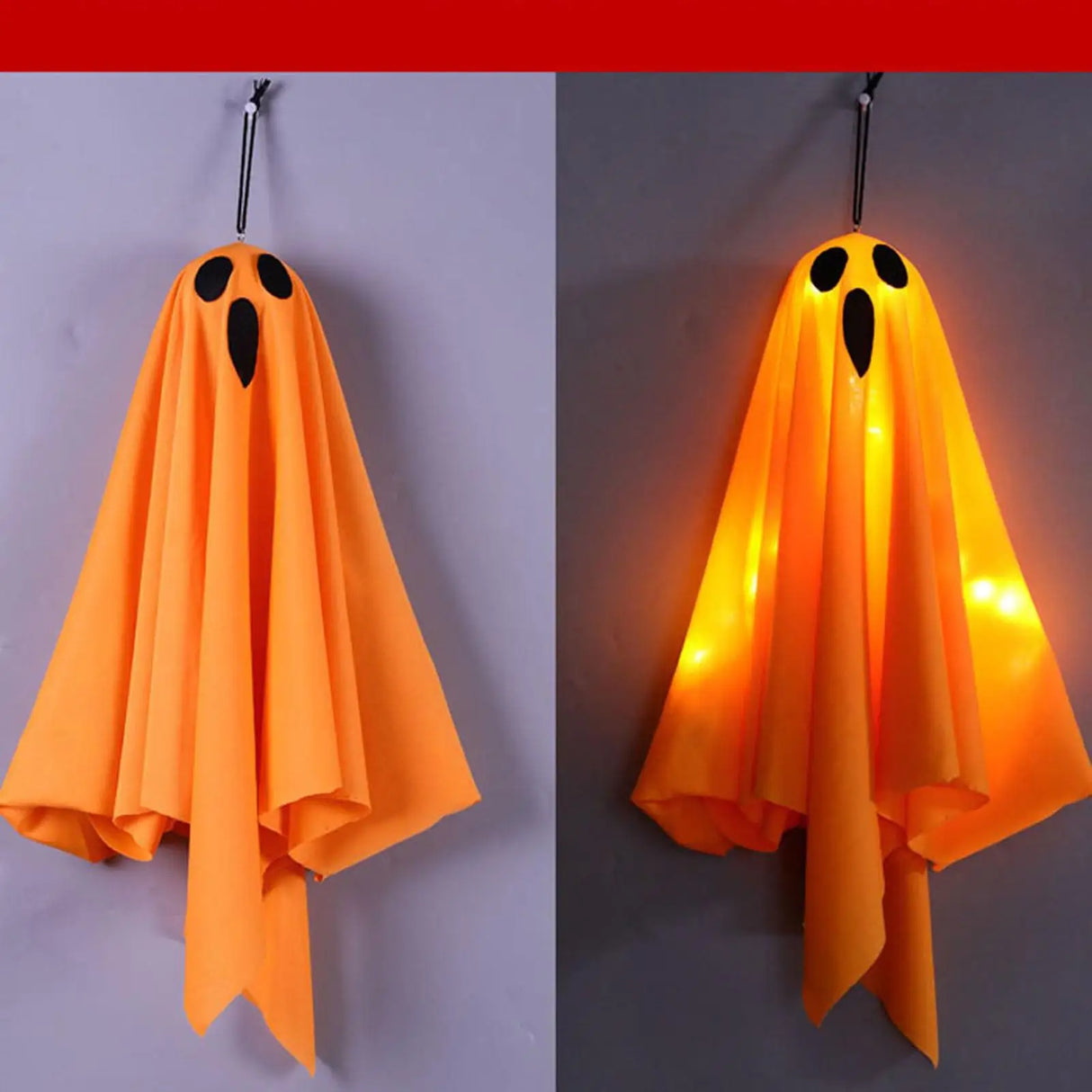 Ghost Decorations Scary LED Ghost Flying Ghost With Flexibly Adjusted Poses Halloween Pendant Decorations Hangable Party Decors