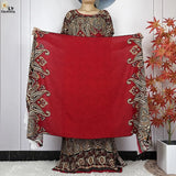 2024 Latest Muslim Sets Women Clothing Cotton Floral Loose Dashiki Long Dress African Abaya Dubai Traditional Islamic Clothing - Lootquake