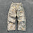 Y2k Camouflage Jeans New Harajuku Hip Hop Vintage Oversize Denim Pants Fashion Men Women Straight Leg Wide Leg Jeans Streetwear - Lootquake