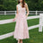 FSLE Classic Cleanfit Elegant Fake Two-pieces Vest Summer Women Long Dress 2024 New Versatile Casual A-Line Dress 24FS12982 - Lootquake