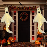 Decoração de halloween led pendurado campainha de um olho brilhante globo ocular som de terror festa de halloween decoração de c