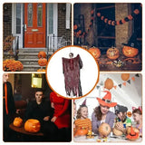 10/8/4/2/1PC Halloween Garden Decor Scary Hanging Ghost Skeleton Skull Grim Reaper Outdoor Haunted House Spooky Party Supplies