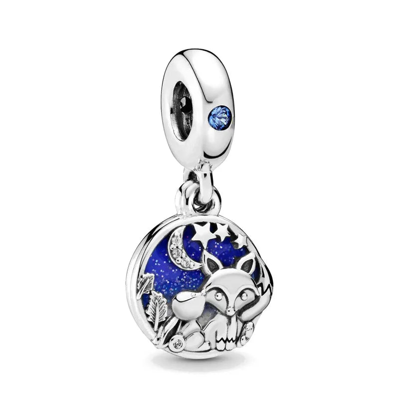 Nuevo dije de rana perezosa de plata 925 con forma de animal, pato, cerdo, oso, compatible con pulsera original, decoración, colgante para mujer, regalo de joyería