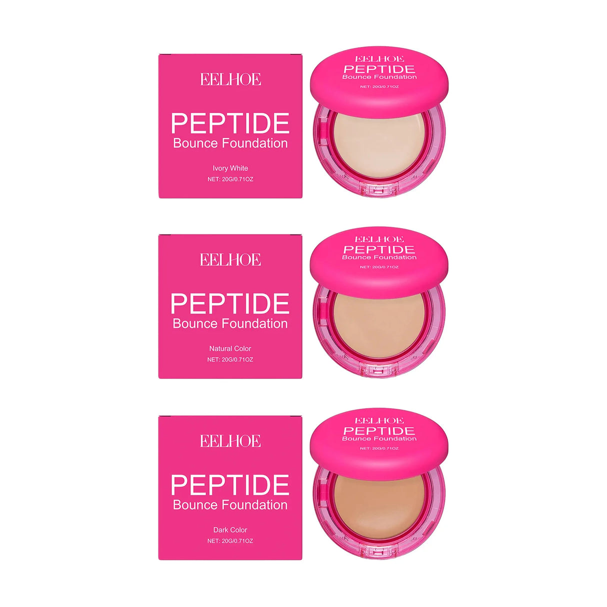 Base de maquillaje impecable EELHOE, resistente al agua, con brillo, control de grasa, cobertura total, maquillaje, cosméticos, iluminador, base facial, 20 g