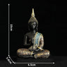 Estatua grande de Buda de Tailandia, escultura de Buda de resina verde hecha a mano, budismo hindú, fengshui, figura de meditación, decoración del hogar