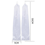 Women Solid Color Satin Gloves Extra Long Dress Satin Wedding Performance Prom Gloves Mittens For Women Cold Weather Gloves - Lootquake
