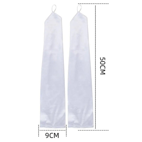 Women Solid Color Satin Gloves Extra Long Dress Satin Wedding Performance Prom Gloves Mittens For Women Cold Weather Gloves - Lootquake