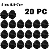 30Pcs Thickened Double Ribbon Wet Dry Dual-use Makeup Puff Black Skin Color Teardrop Shape Powder Puffs Foundation Cosmetic Tool