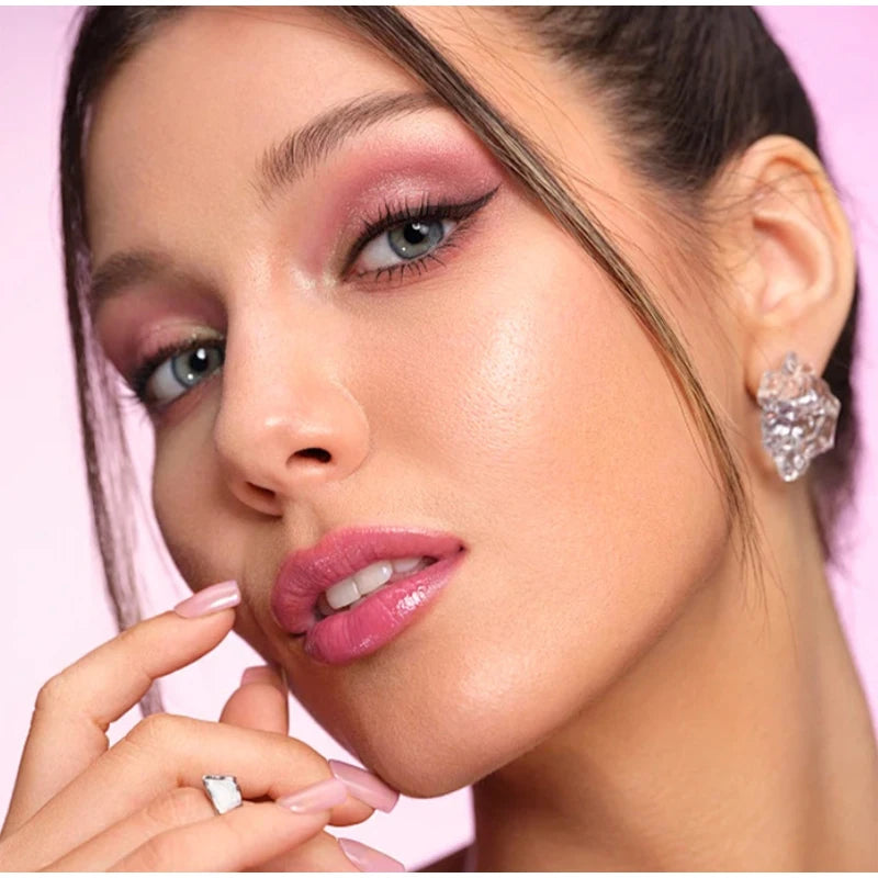 3pcs Oil Painting Lip Gloss Set,Mirror Water Glow Moisturizing Brighten Lipstick,Hydrating Nourishing Fruit Flavor Lip Care Balm