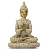Estatua de Buda en miniatura, arenisca natural, Feng Shui, Tailandia, escultura de Buda, figura hindú, adorno decorativo para el hogar.