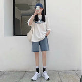 Feynzz Fashion Summer Half Women Denim Shorts High Waist Belted Loose Female Short Jeans  Streetwear - Lootquake