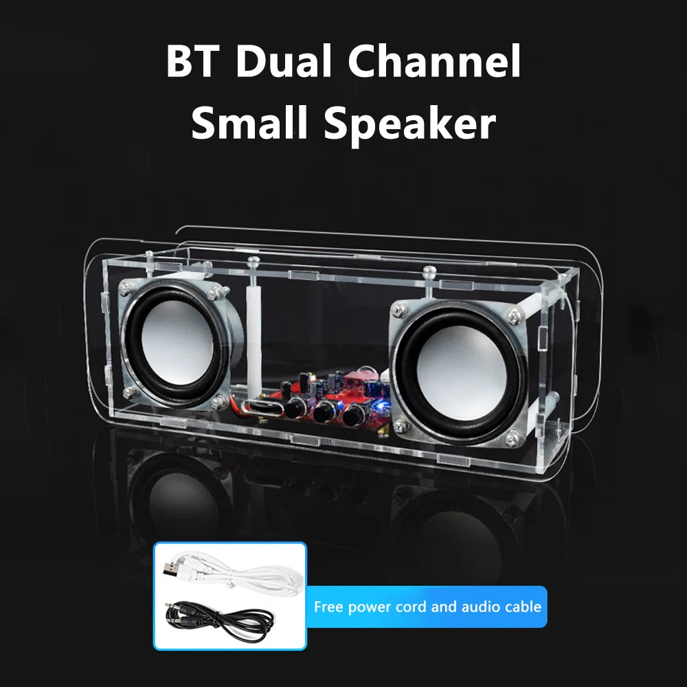 Kit de altavoz Bluetooth para soldar, miniamplificador de sonido estéreo USB para el hogar, kit electrónico para practicar soldadura.