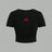 Simple Red Spider Printing Crop Tops Summer Street Fashion Women's Slim-fit T-Shirt Comfortable Soft High Elastic Female Clothes - Lootquake