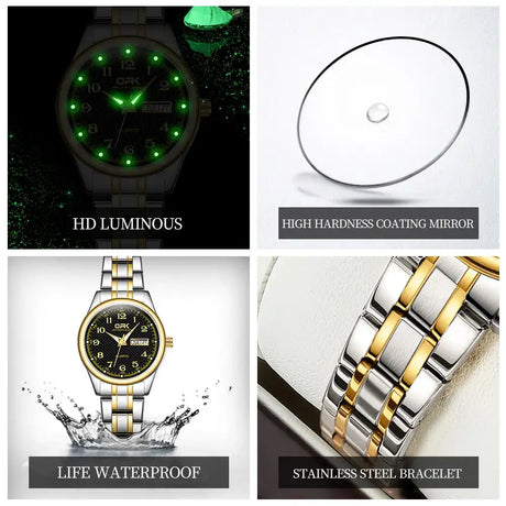 OPK 8110 Watch For Women Quartz Watch Waterproof Classic Luxury Brand Ladies Watch Stainless Steel Strap Watches Reloj Mujer - Lootquake