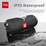 Bluetooth Speaker T&G TG117 Portable TWS Sound Box Waterproof Loudspeaker Outdoor Stereo Surround Speakers Support TF FM Radio