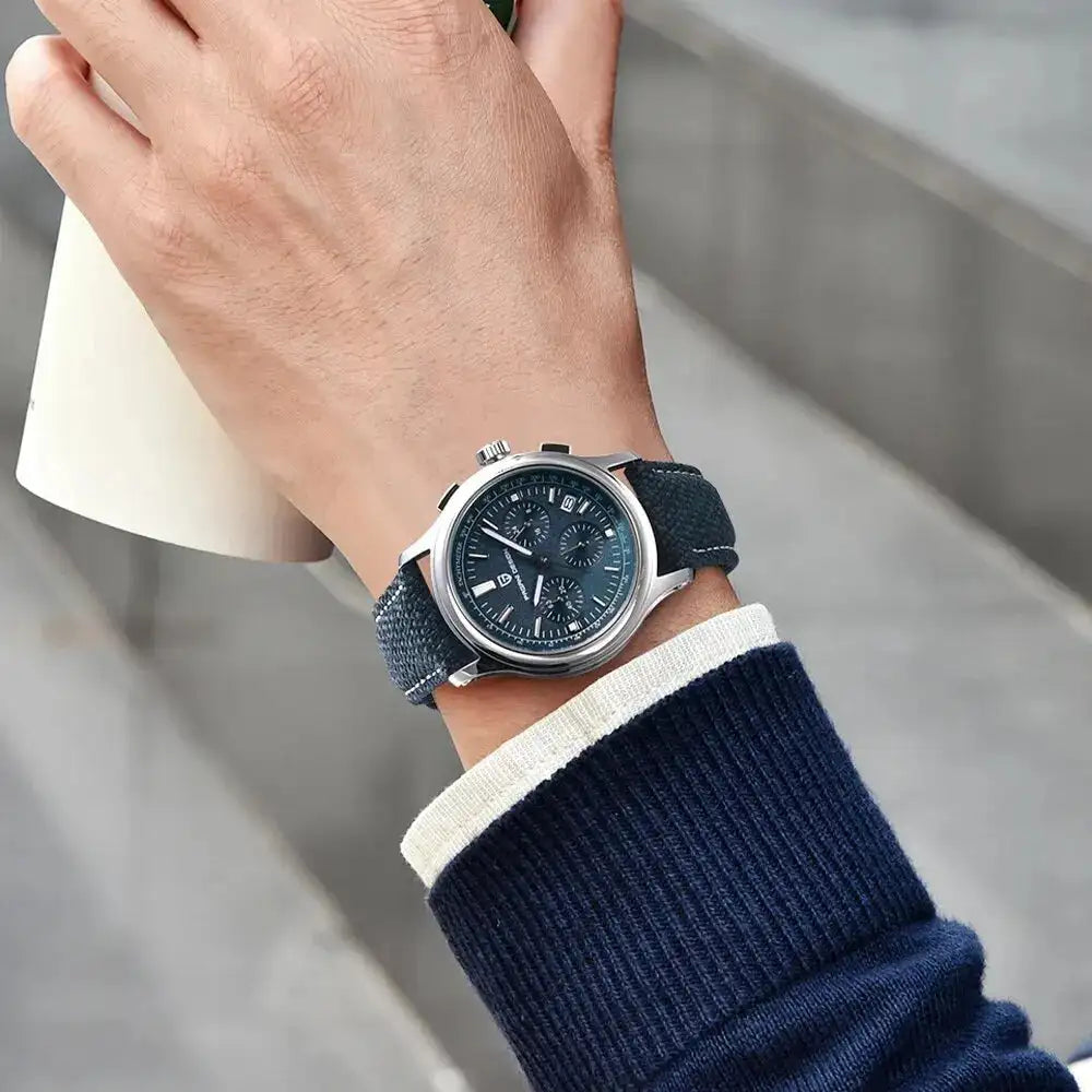 New PAGANI DESIGN 40MM Multifunctional Men's Quartz Watch Luxury Sapphire Glass AR Coated Chronograph Men's Watch - Lootquake