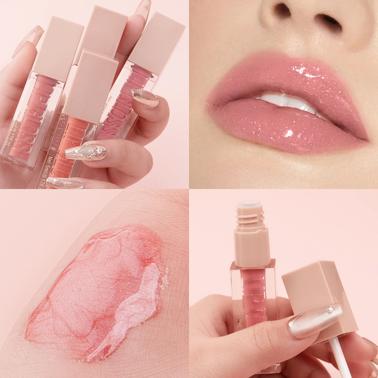 8 Color Non-stick cup Velvet Satin Gloss Lip glaze Mist Liquid matte lipstick Waterproof long-lasting color liquid
