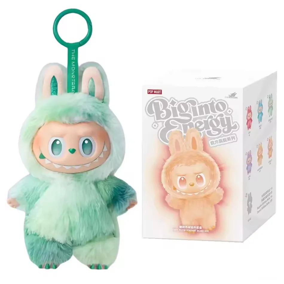 100% Original Labubu V3 boîte à cigarettes grande en énergie pour les monstres colgante figurine d'action version véritable Labubu poupée Anime