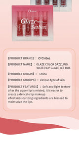 4 PCS Lipstick Set Moisturizing Breathable Glossy Non-Sticky Long-Lasting Full-Look Lips Light Durable Lip Gloss
