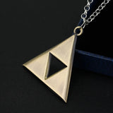 Breath of the Wild Vintage Necklace for Men Women LoZ Game Triforce Triangle Amulet Choker Necklace Cosplay Party Jewelry Gifts - Lootquake