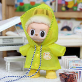 Imperméable Labubu Thaïlande 17 cm, édition limitée, bottes de pluie tendance et mignonnes, vêtements Labubu personnalisés, chaussures, robes