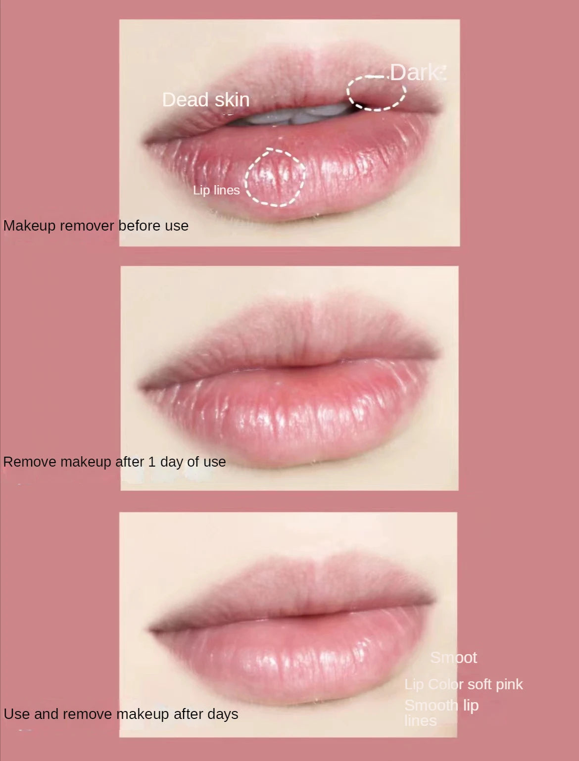 Magnificent Pink Discoloration Lip Balm Makeup Lip Care Moisturize Moisturizing Lipstick Women's Lip Balm Cosmetic