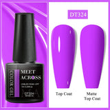 7ml Milky Jelly White Gel Nail Polish Natural Luster Long Lasting Nail Art All for Home DIY Manicure Soak Off UV LED Gel Vernis
