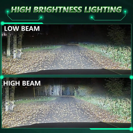 Chftsoan High Power Headlight Four Copper Tube 1800W Headlight Canbus 200000LM H1 H4 H7 H11 9005 9006 9012 6000K Headlamp 32V - Lootquake